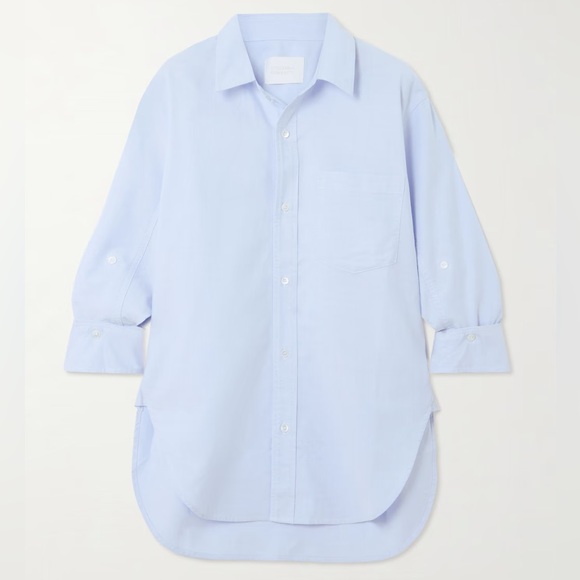 Citizens of Humanity Kayla Cotton Oxford Shirt Button Front - Picture 2 of 8